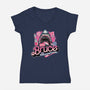 The Pride Of Amity Island-Womens-V-Neck-Tee-glitchygorilla