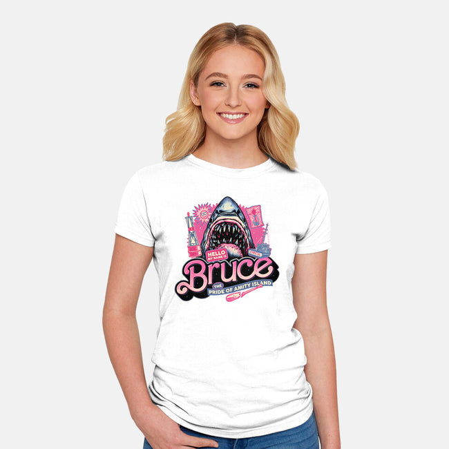 The Pride Of Amity Island-Womens-Fitted-Tee-glitchygorilla