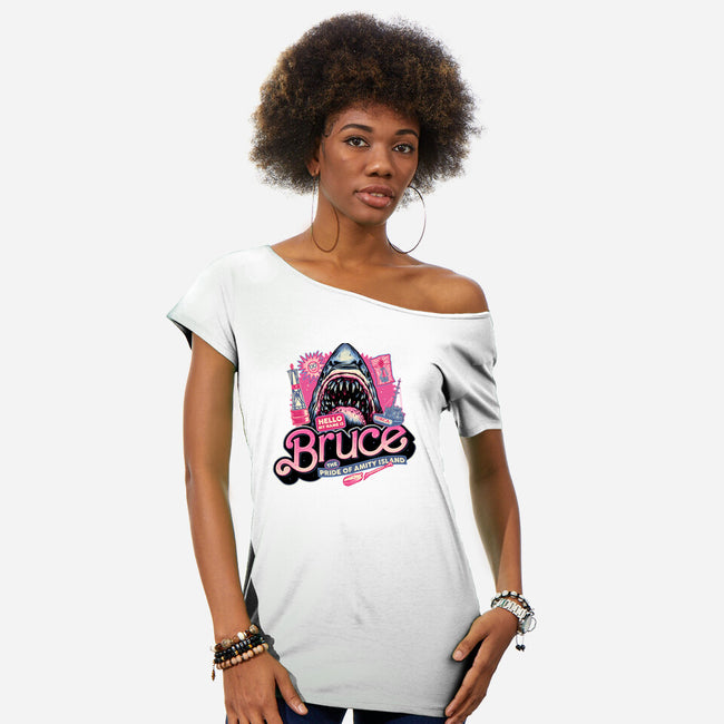 The Pride Of Amity Island-Womens-Off Shoulder-Tee-glitchygorilla