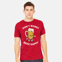 Beery Happy-Mens-Heavyweight-Tee-Melonseta