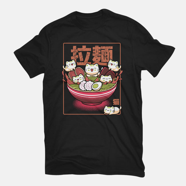 Neko And Ramen-Womens-Basic-Tee-Astrobot Invention