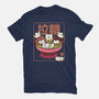 Neko And Ramen-Unisex-Basic-Tee-Astrobot Invention