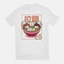 Neko And Ramen-Womens-Basic-Tee-Astrobot Invention