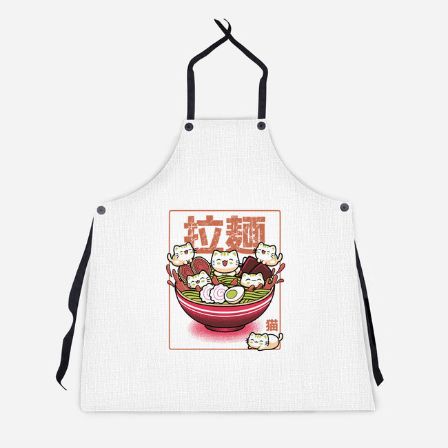 Neko And Ramen-Unisex-Kitchen-Apron-Astrobot Invention