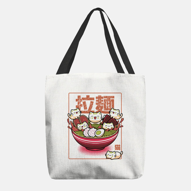 Neko And Ramen-None-Basic Tote-Bag-Astrobot Invention