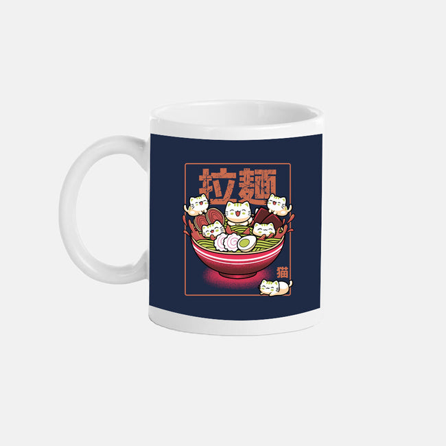 Neko And Ramen-None-Mug-Drinkware-Astrobot Invention