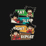 Eat Sleep Fight Repeat-Youth-Basic-Tee-turborat14