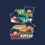 Eat Sleep Fight Repeat-Mens-Heavyweight-Tee-turborat14