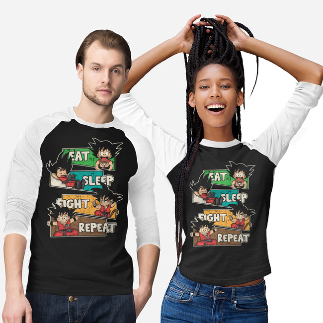 Eat Sleep Fight Repeat-Unisex-Baseball-Tee-turborat14