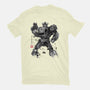 Yellow Bumble Sumi-e-Mens-Basic-Tee-DrMonekers