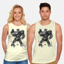 Yellow Bumble Sumi-e-Unisex-Basic-Tank-DrMonekers