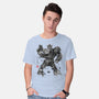 Yellow Bumble Sumi-e-Mens-Basic-Tee-DrMonekers