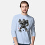 Yellow Bumble Sumi-e-Mens-Long Sleeved-Tee-DrMonekers