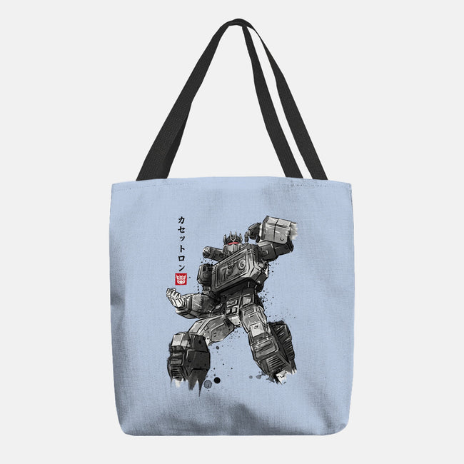 Microcassette Recorder Sumi-e-None-Basic Tote-Bag-DrMonekers