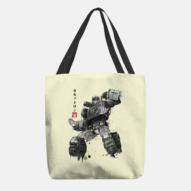 Microcassette Recorder Sumi-e-None-Basic Tote-Bag-DrMonekers