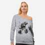 Microcassette Recorder Sumi-e-Womens-Off Shoulder-Sweatshirt-DrMonekers