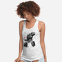 Microcassette Recorder Sumi-e-Womens-Racerback-Tank-DrMonekers