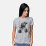 Microcassette Recorder Sumi-e-Womens-Basic-Tee-DrMonekers