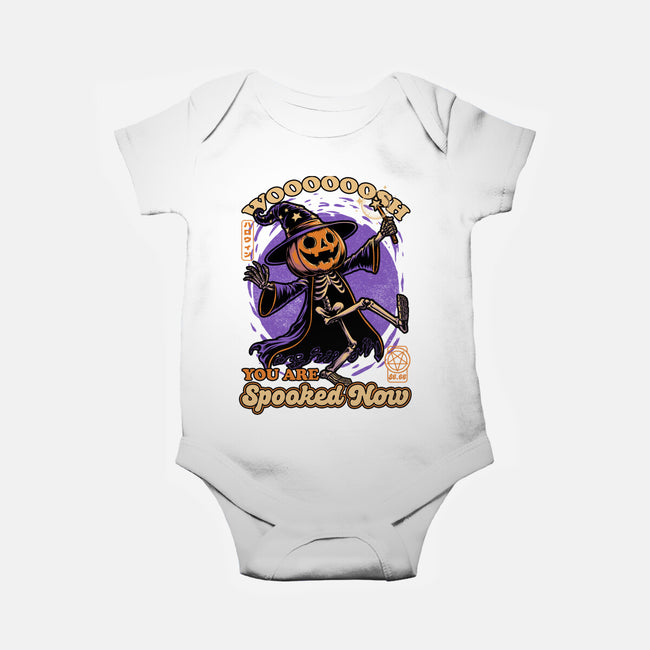 Spooky Pumpkin Wizard-Baby-Basic-Onesie-Studio Mootant