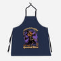 Spooky Pumpkin Wizard-Unisex-Kitchen-Apron-Studio Mootant