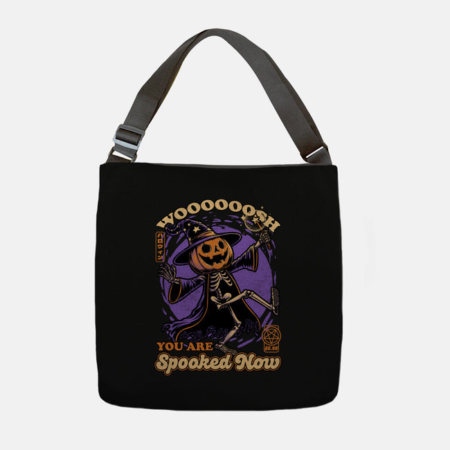 Spooky Pumpkin Wizard-None-Adjustable Tote-Bag-Studio Mootant