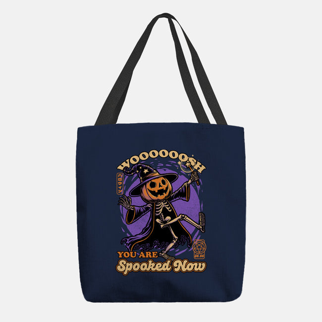 Spooky Pumpkin Wizard-None-Basic Tote-Bag-Studio Mootant