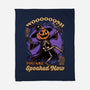 Spooky Pumpkin Wizard-None-Fleece-Blanket-Studio Mootant