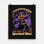 Spooky Pumpkin Wizard-None-Matte-Poster-Studio Mootant