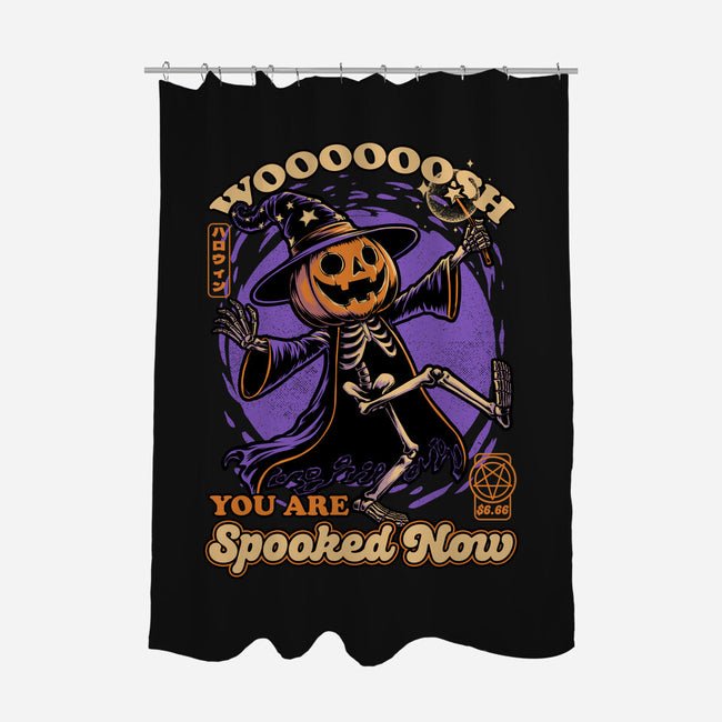 Spooky Pumpkin Wizard-None-Polyester-Shower Curtain-Studio Mootant