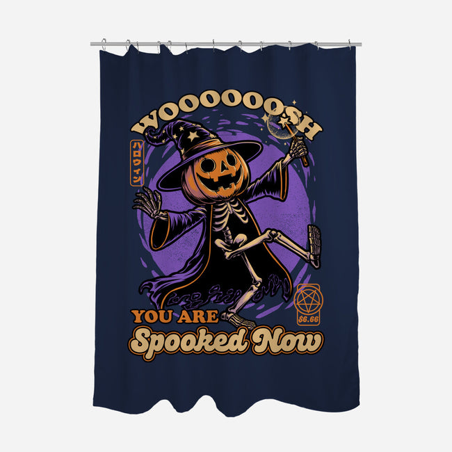 Spooky Pumpkin Wizard-None-Polyester-Shower Curtain-Studio Mootant