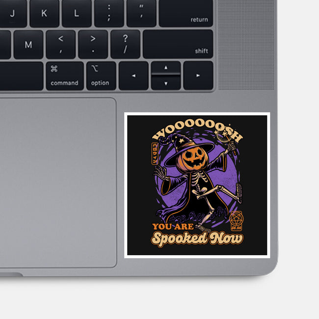 Spooky Pumpkin Wizard-None-Glossy-Sticker-Studio Mootant