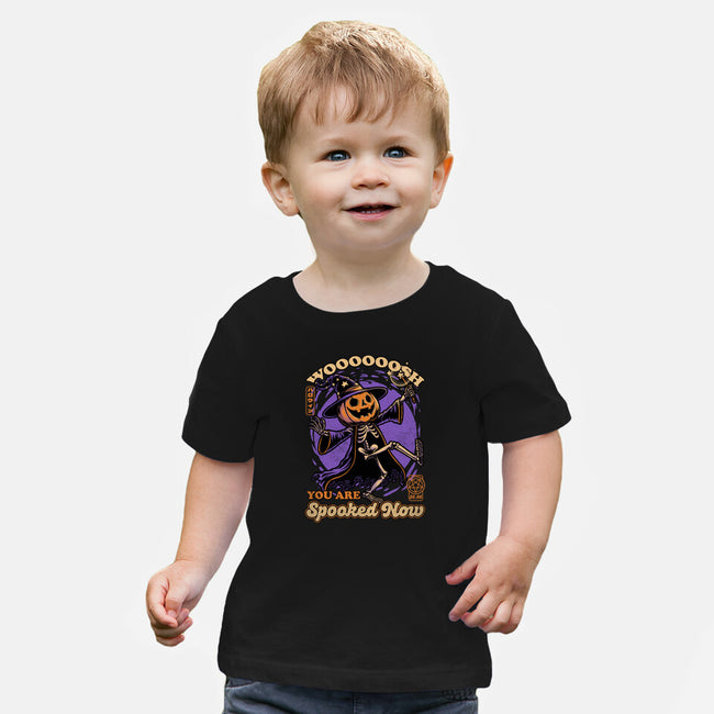 Spooky Pumpkin Wizard-Baby-Basic-Tee-Studio Mootant