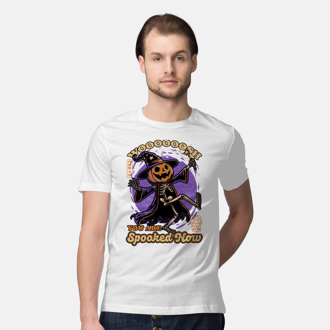 Spooky Pumpkin Wizard-Mens-Premium-Tee-Studio Mootant