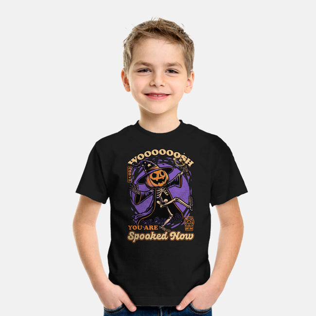 Spooky Pumpkin Wizard-Youth-Basic-Tee-Studio Mootant