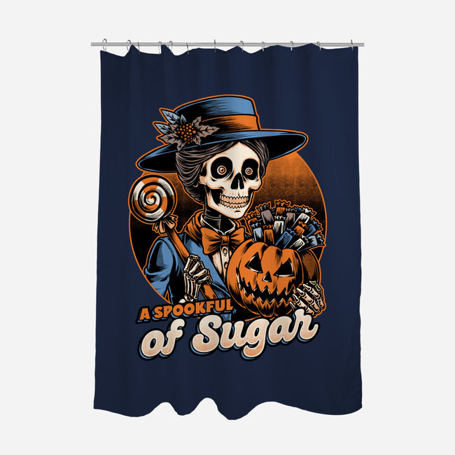 Halloween Spooky Sugar-None-Polyester-Shower Curtain-Studio Mootant