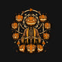 Halloween Pumpkin God-Womens-Fitted-Tee-Studio Mootant