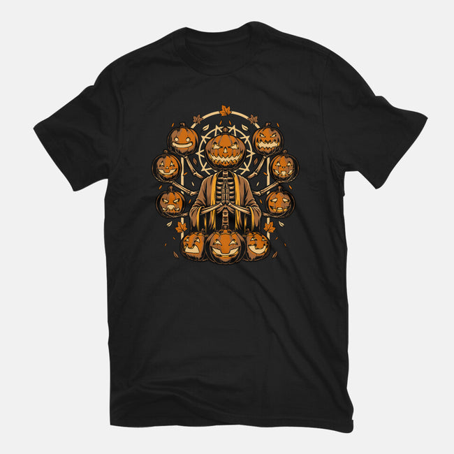 Halloween Pumpkin God-Womens-Basic-Tee-Studio Mootant