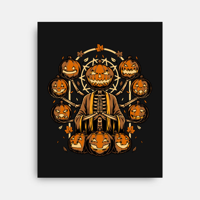 Halloween Pumpkin God-None-Stretched-Canvas-Studio Mootant