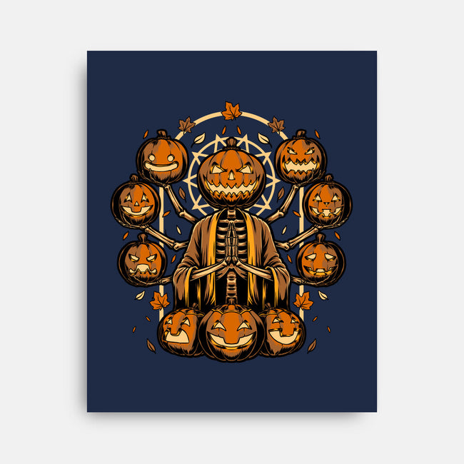 Halloween Pumpkin God-None-Stretched-Canvas-Studio Mootant