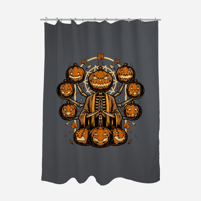 Halloween Pumpkin God-None-Polyester-Shower Curtain-Studio Mootant