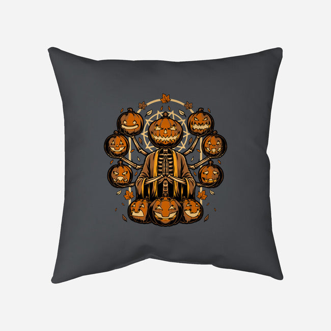 Halloween Pumpkin God-None-Removable Cover w Insert-Throw Pillow-Studio Mootant