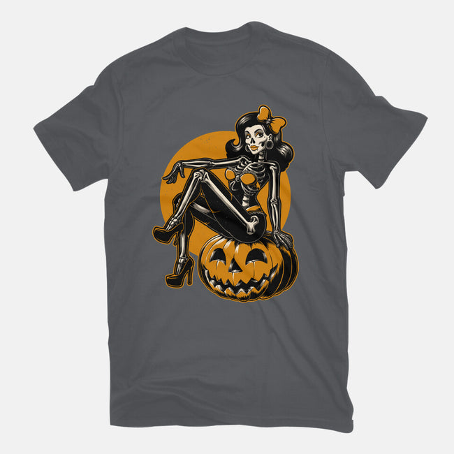 Halloween Pinup-Womens-Fitted-Tee-Studio Mootant