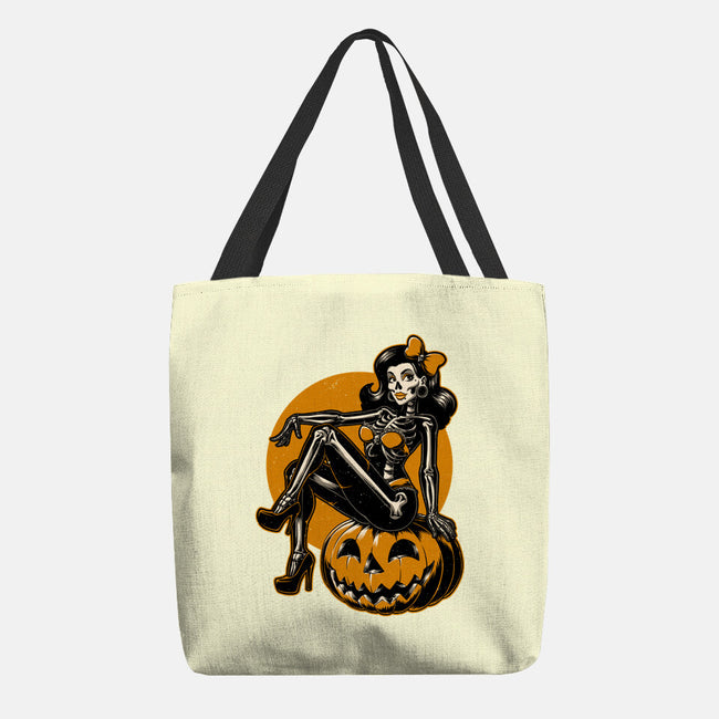 Halloween Pinup-None-Basic Tote-Bag-Studio Mootant