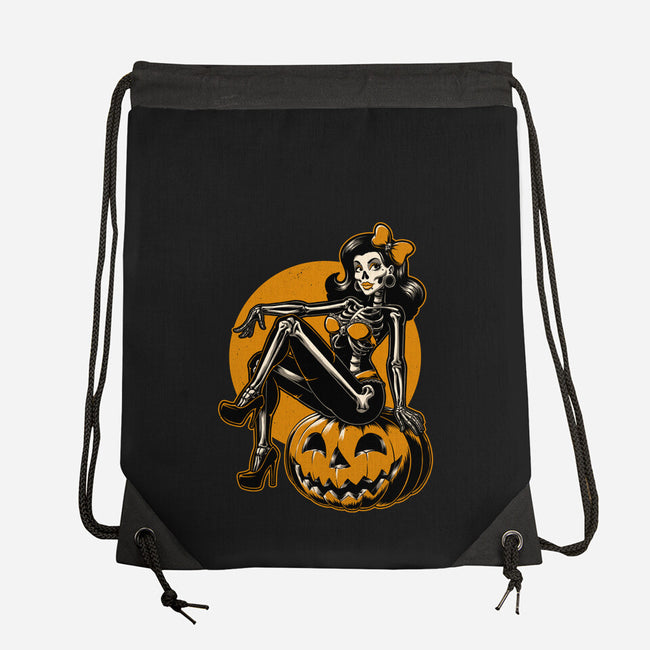 Halloween Pinup-None-Drawstring-Bag-Studio Mootant