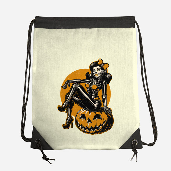 Halloween Pinup-None-Drawstring-Bag-Studio Mootant