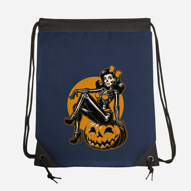 Halloween Pinup-None-Drawstring-Bag-Studio Mootant