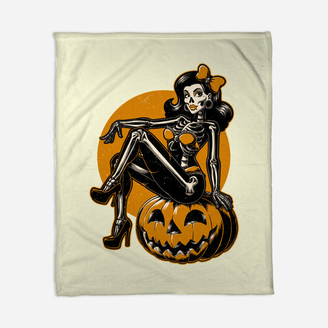 Halloween Pinup-None-Fleece-Blanket-Studio Mootant