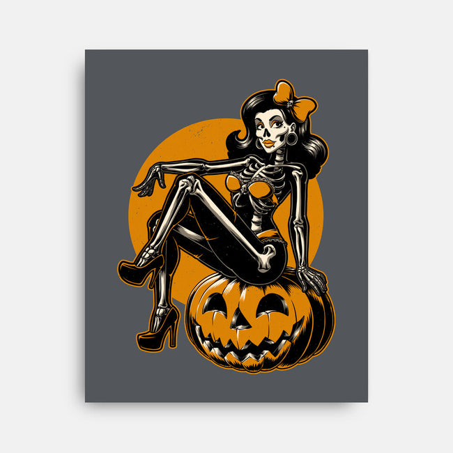 Halloween Pinup-None-Stretched-Canvas-Studio Mootant