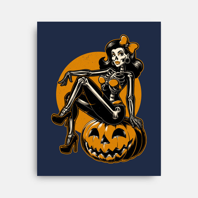 Halloween Pinup-None-Stretched-Canvas-Studio Mootant