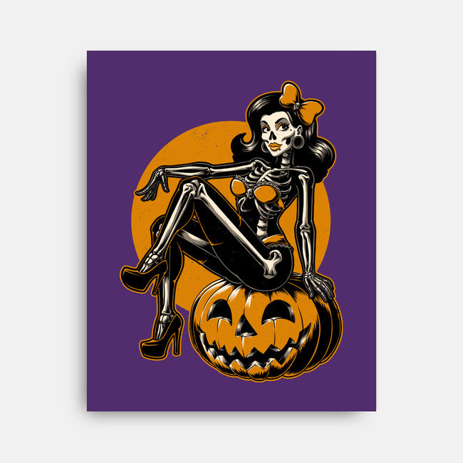 Halloween Pinup-None-Stretched-Canvas-Studio Mootant